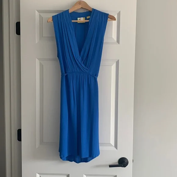 Anthropologie | Dresses | Anthropologie Cerulean Blue Dress Size Medium  Like Newworn Once Dry Cleaned | Poshmark